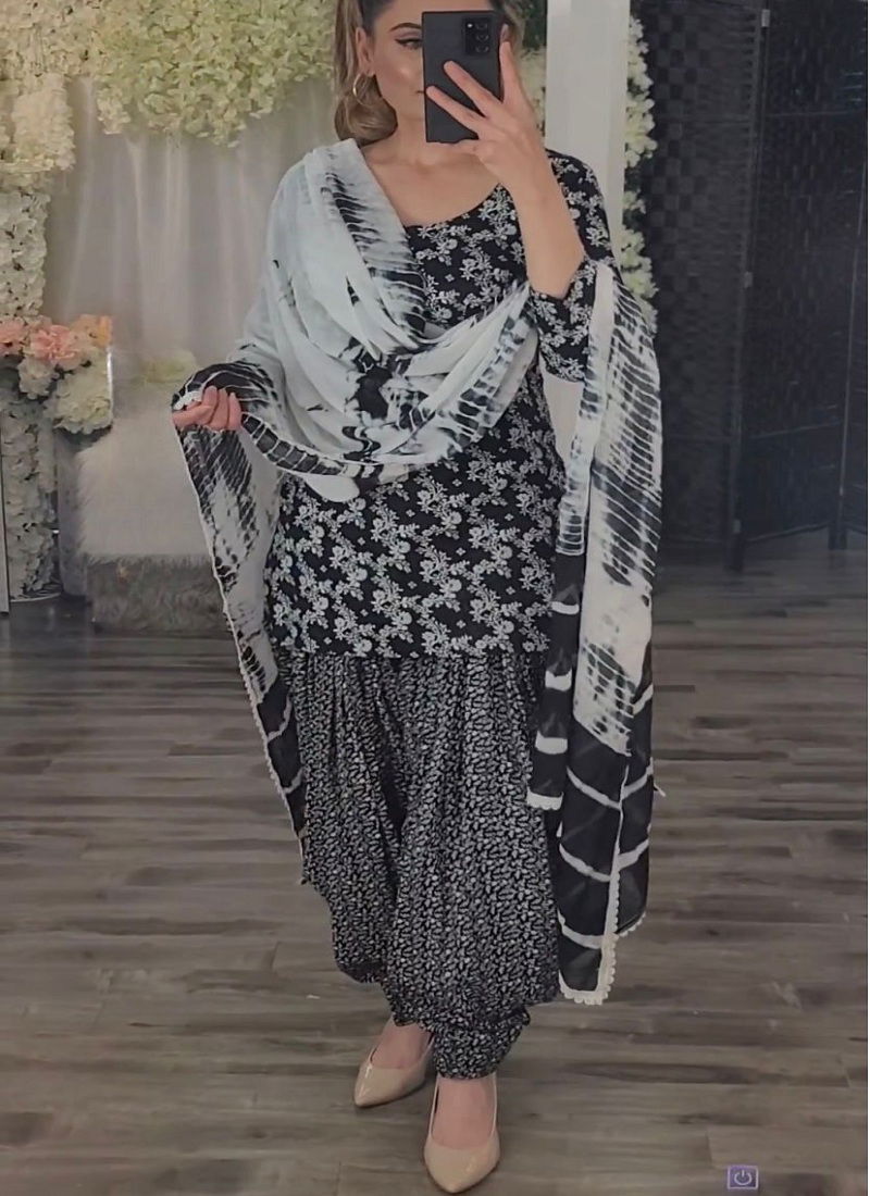 261 Printed Designer Punjabi Patiyala Suits Catalog